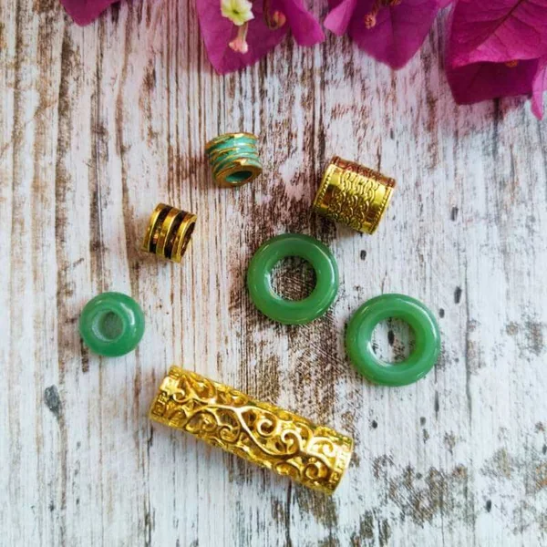 Set de Abalorios Gold n Green