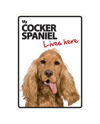Señal A5 'Cocker Spaniel - Lives Here'