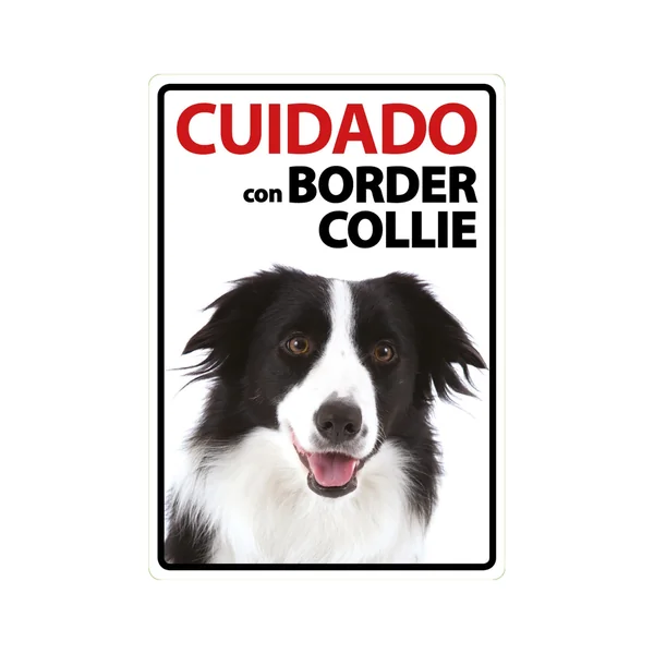 Señal A5 'Cuidado con Border Collie'