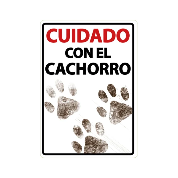Señal A5 'Cuidado con el Cachorro'