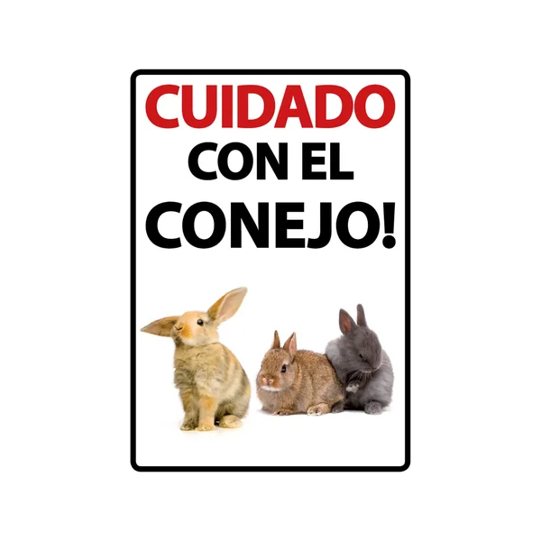 Señal A5 'Cuidado con el Conejo'