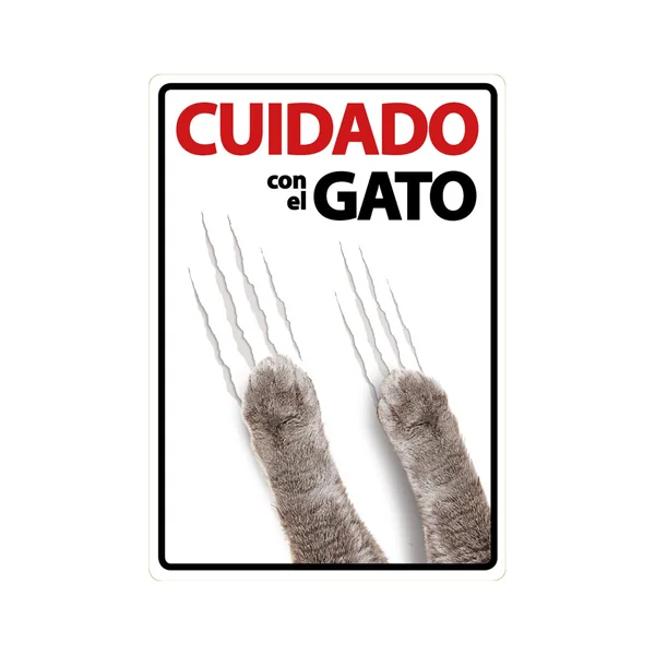 Señal A5 'Cuidado con el Gato'