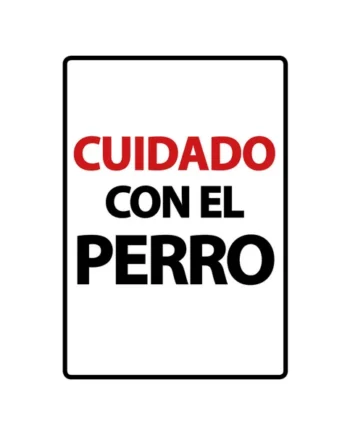 Señal A5 'Cuidado con el Perro'