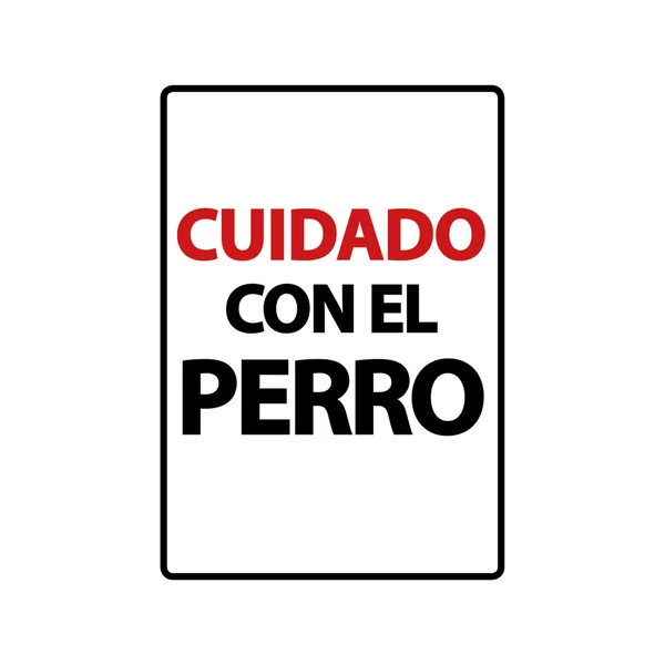 Señal A5 'Cuidado con el Perro'