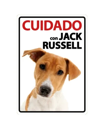 Señal A5 'Cuidado con Jack Russell'
