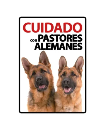 Señal A5 'Cuidado con Pastores Alemánes'
