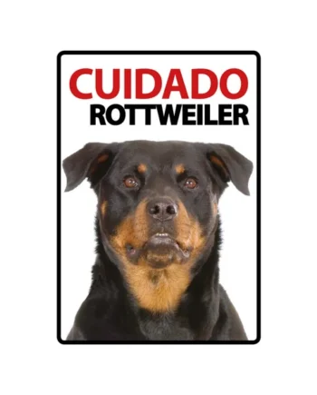 Señal A5 'Cuidado Rottweiler'