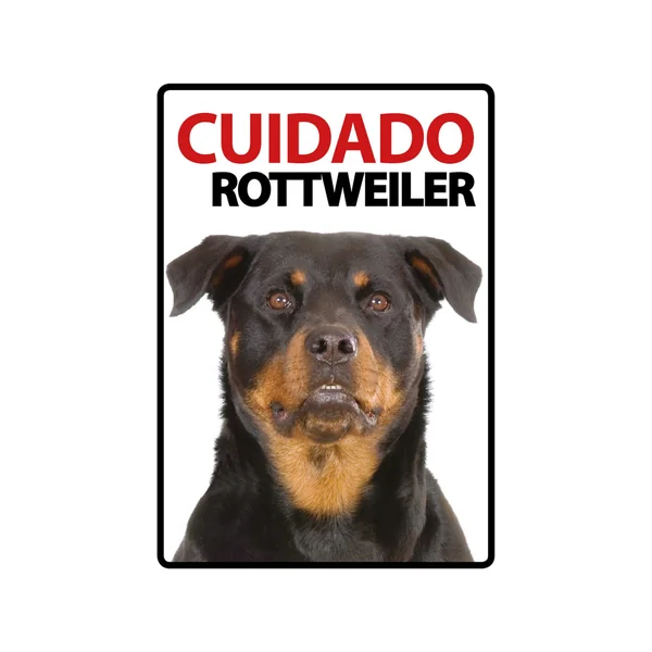 Señal A5 'Cuidado Rottweiler'