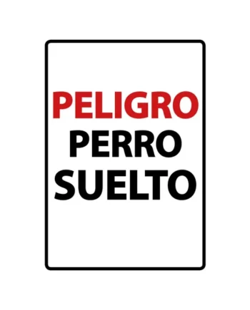 Señal A5 'Peligro Perro Suelto'