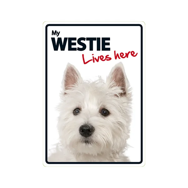 Señal A5 'West Highland Terrier - Lives Here'