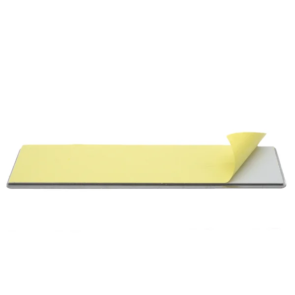 Señal Adhesiva Timbre Acero inoxidable 5x20 cm Gris