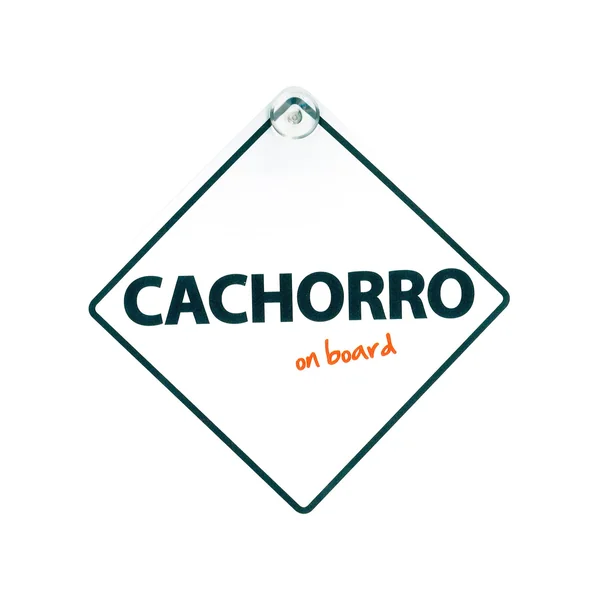Señal con Ventosa 'Cachorro on Board'