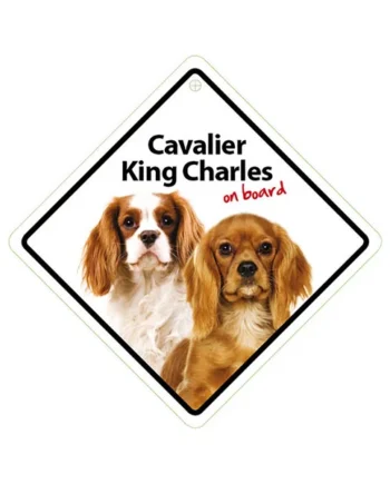Señal con Ventosa 'Cavalier King Charles on Board'