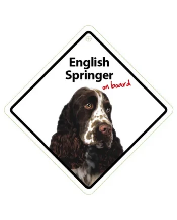 Señal con Ventosa 'English Spaniel on Board'
