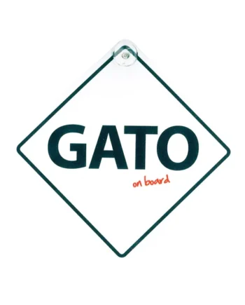 Señal con Ventosa 'Gato on Board'