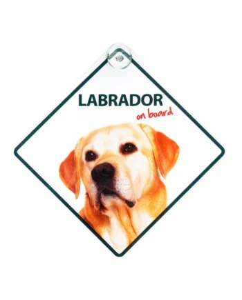 Señal con Ventosa 'Labrador on Board'