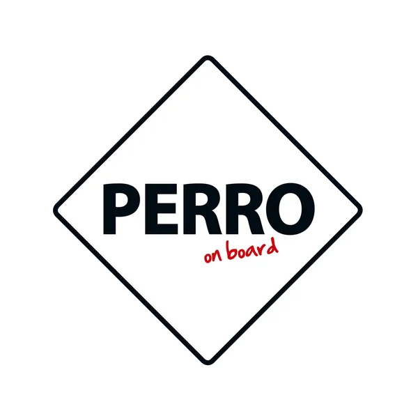 Señal con Ventosa 'Perro on Board'