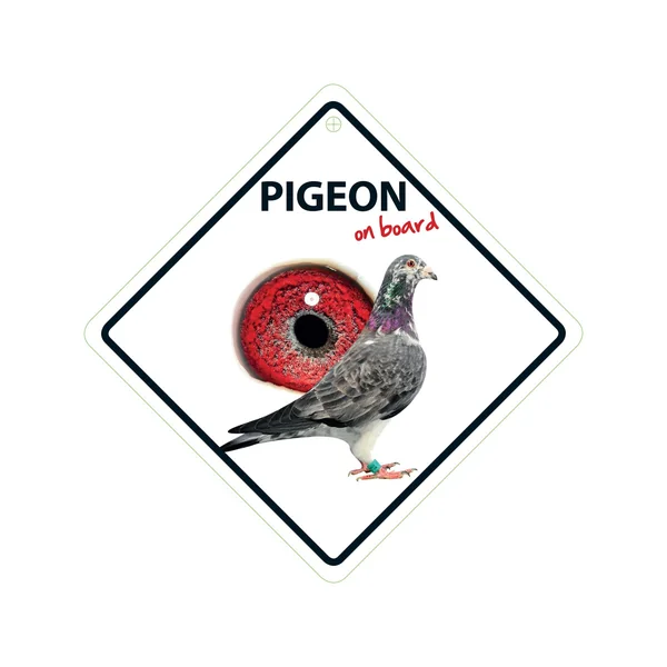 Señal con Ventosa 'Pigeon on Board'