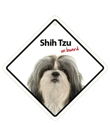 Señal con Ventosa 'Shih Tzu on Board'