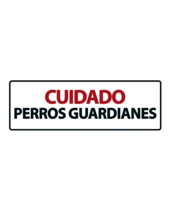 Señal Horizontal 'Peligro Perros Guardianes'