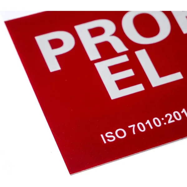 Señal Prohibido El Paso PVC 40x30 cm Rojo