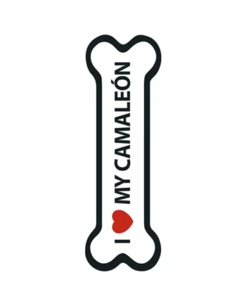 Señal-Hueso Magnético 'I Love my Camaleón'
