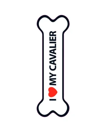 Señal-Hueso Magnético 'I Love my Cavalier'