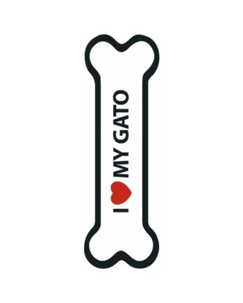 Señal-Hueso Magnético 'I Love my Gato'