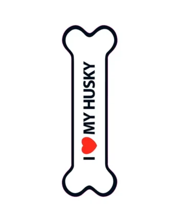 Señal-Hueso Magnético 'I Love my Husky'