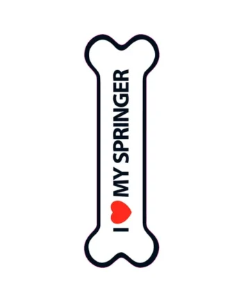 Señal-Hueso Magnético 'I Love my Springer'