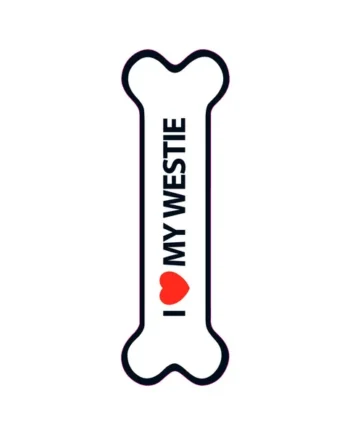 Señal-Hueso Magnético 'I Love my Westie'