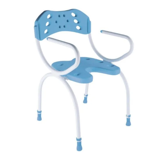 Silla con Respaldo para Ducha Forma de U