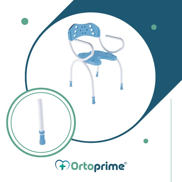 Silla con Respaldo para Ducha Forma de U
