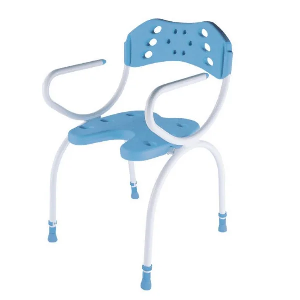 Silla con Respaldo para Ducha Forma de U