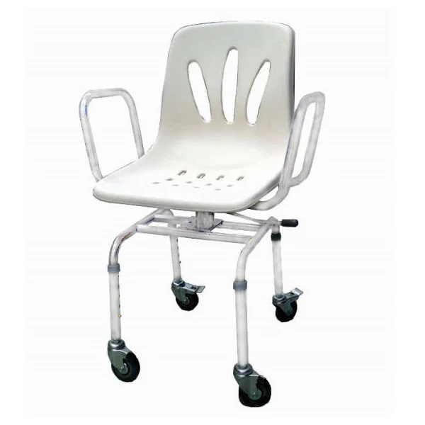 Silla de Ducha Giratoria 360° con Ruedas
