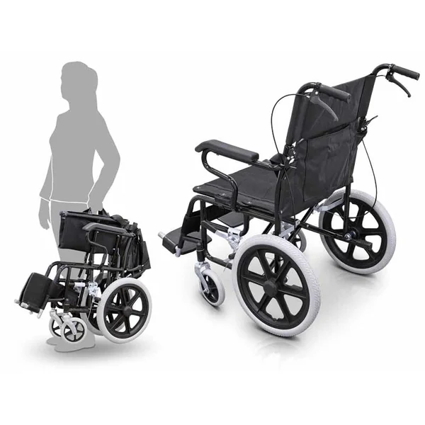 Silla de Ruedas Acero para Traslado | Security