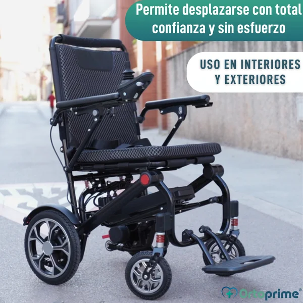 Silla de Ruedas Eléctrica Plegable Súper Ligera | Batería 10 Ah