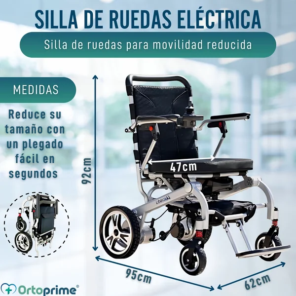 Silla de Ruedas Eléctrica Ultraligera con Batería de Litio