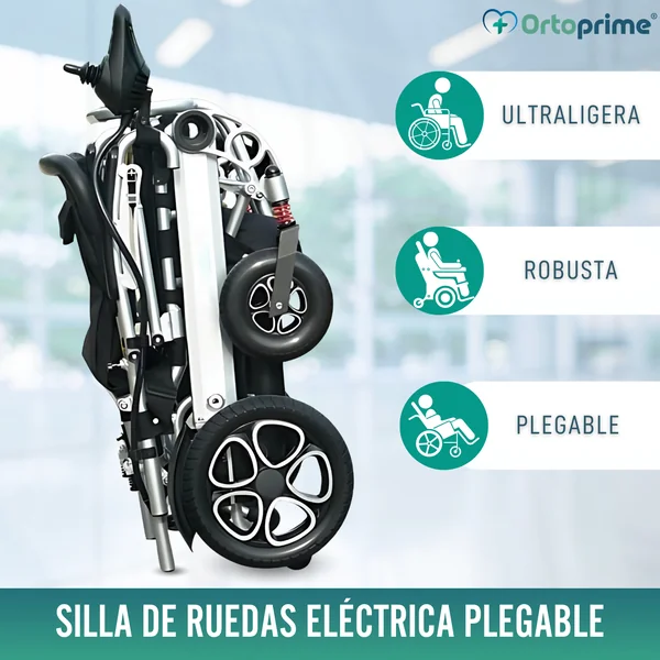 Silla de Ruedas Eléctrica Ultra-Ligera con Batería de Litio