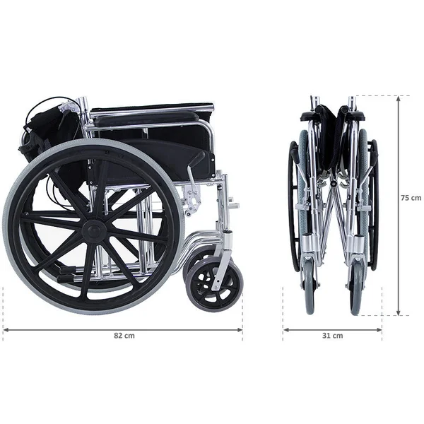 Silla de Ruedas Plegable Aluminio | Compa XXL