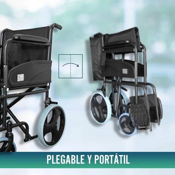Silla de Ruedas Plegable Ligera Ortopédica