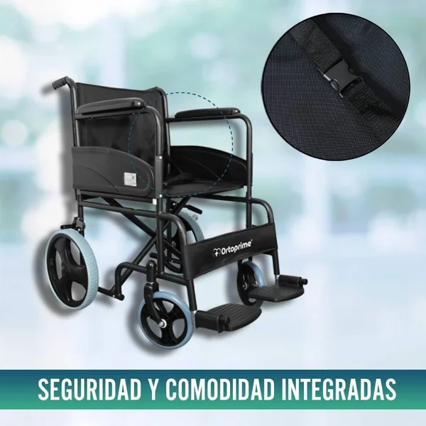 Silla de Ruedas Plegable Ligera Ortopédica