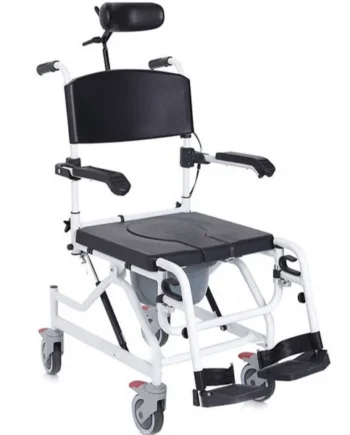 Silla de Ruedas Regulable WC con Apoyacabezas