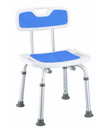 Silla Ducha Antideslizante con Respaldo y Asiento Acolchado