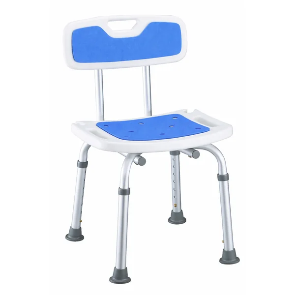 Silla Ducha Antideslizante con Respaldo y Asiento Acolchado