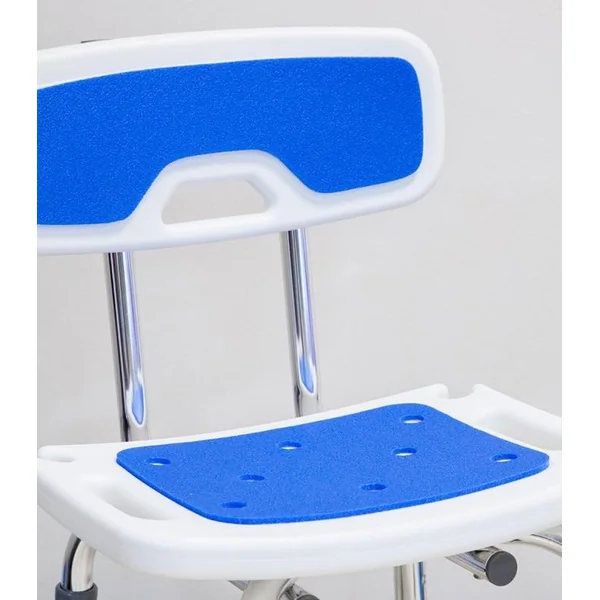 Silla Ducha Antideslizante con Respaldo y Asiento Acolchado