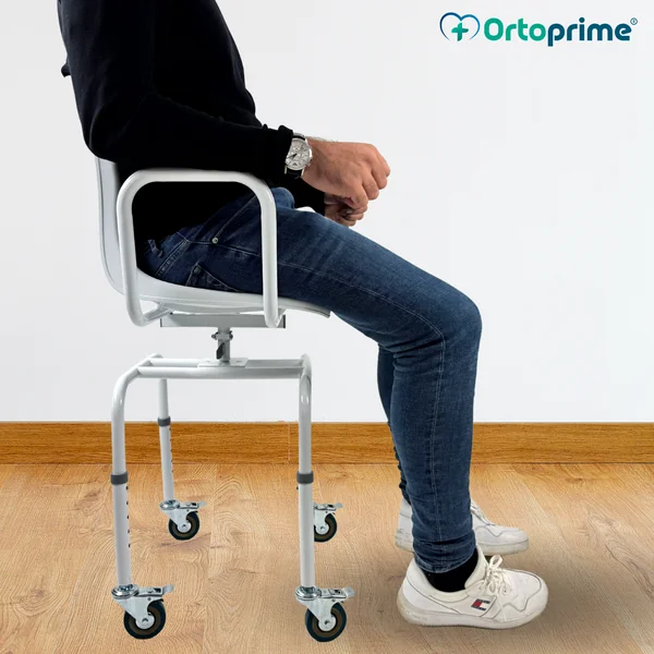 Silla Ducha Giratoria 360º con Ruedas | Silla Baño Adultos