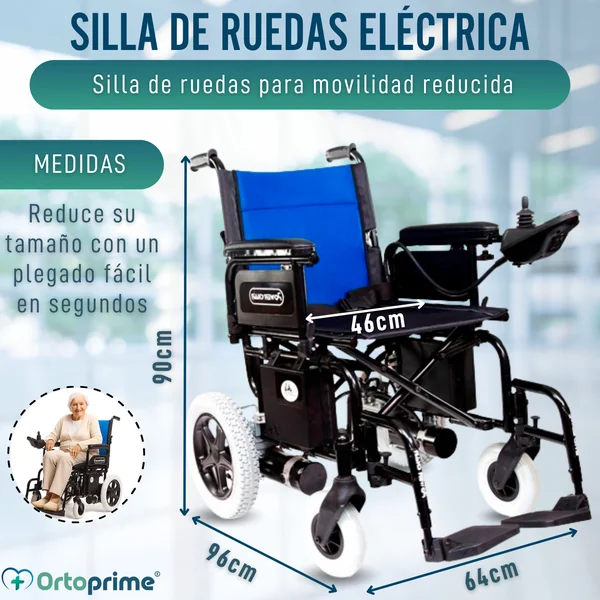Silla Eléctrica para Movilidad Reducida | Ruedas Macizas