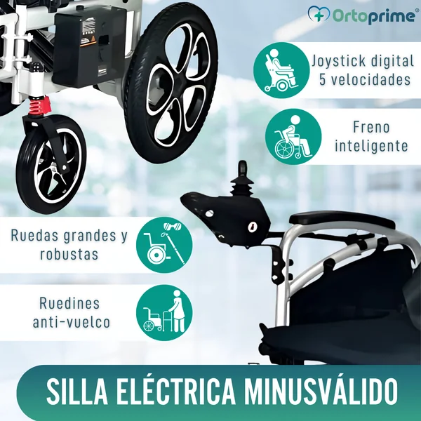 Silla Eléctrica Plegable con Baterías de Gel | 5 Velocidades