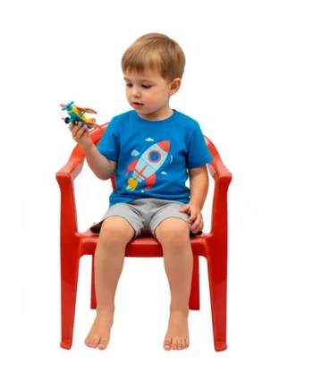 Silla infantil plastico Rojo